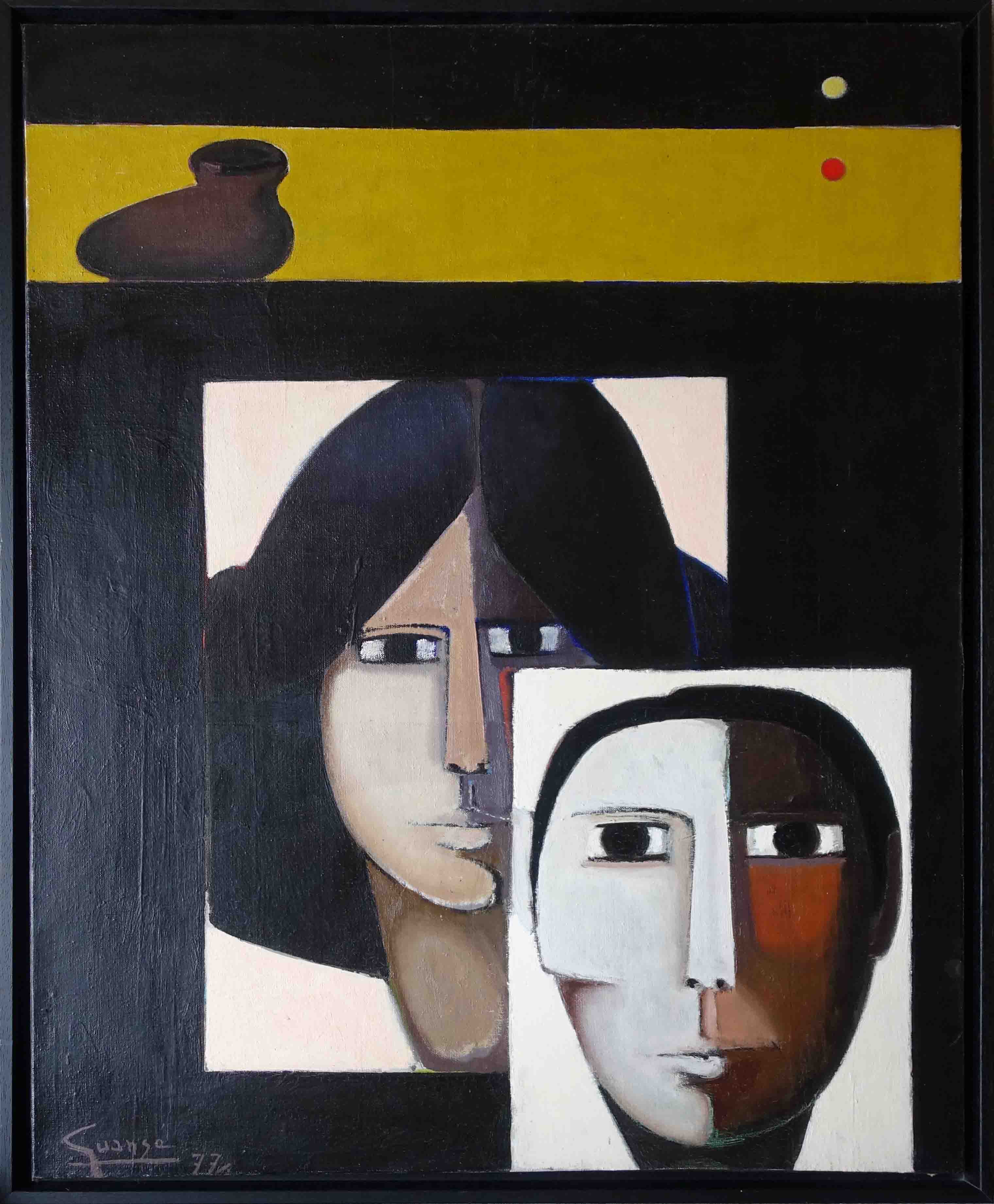 Antonio Guansé. Double portrait. 1977.