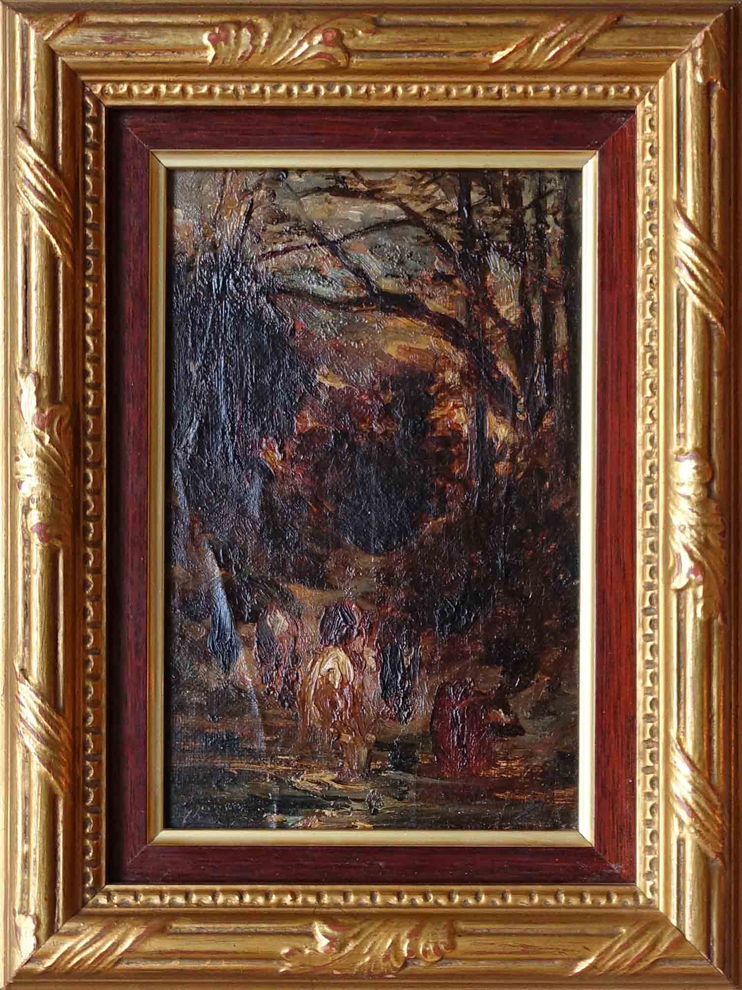 Lavandières. Impressionnisme 1875 acaht art décoration