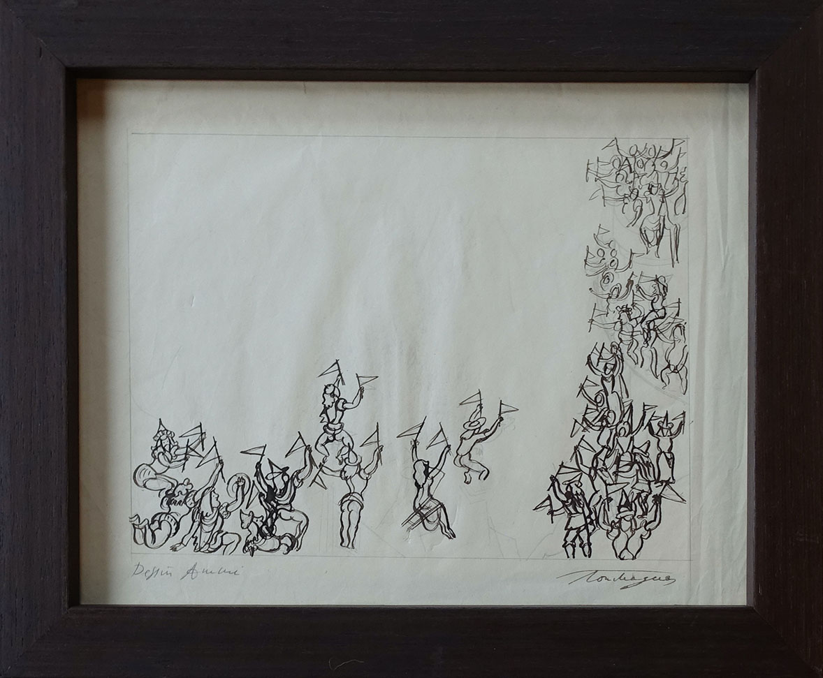 Louis Touchagues. Dessin animé. Achat art. Achat décoration. Achat dessin
