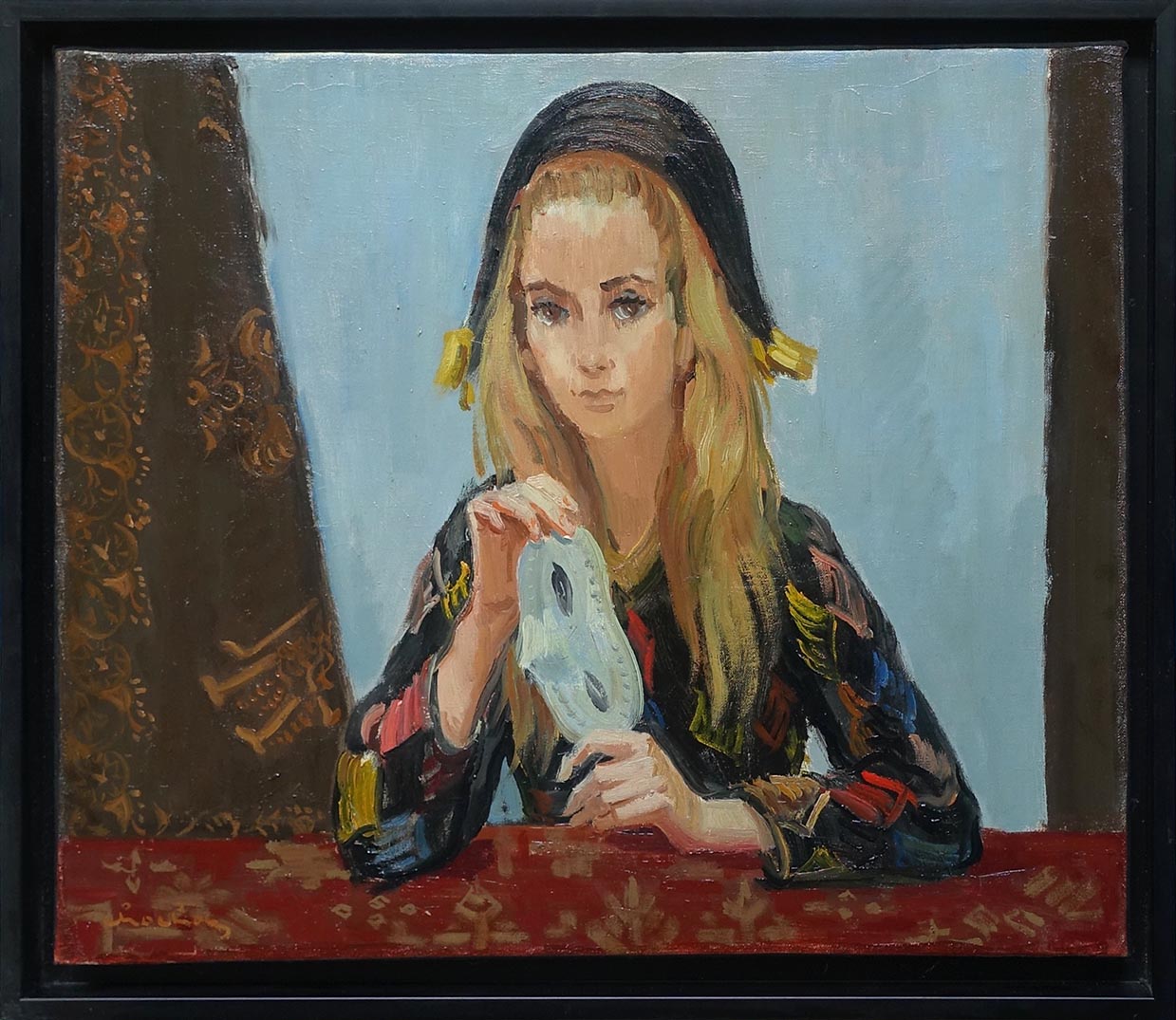 André Chochon. Arlequine. Huile sur toile. Achat art. Achat tableau.