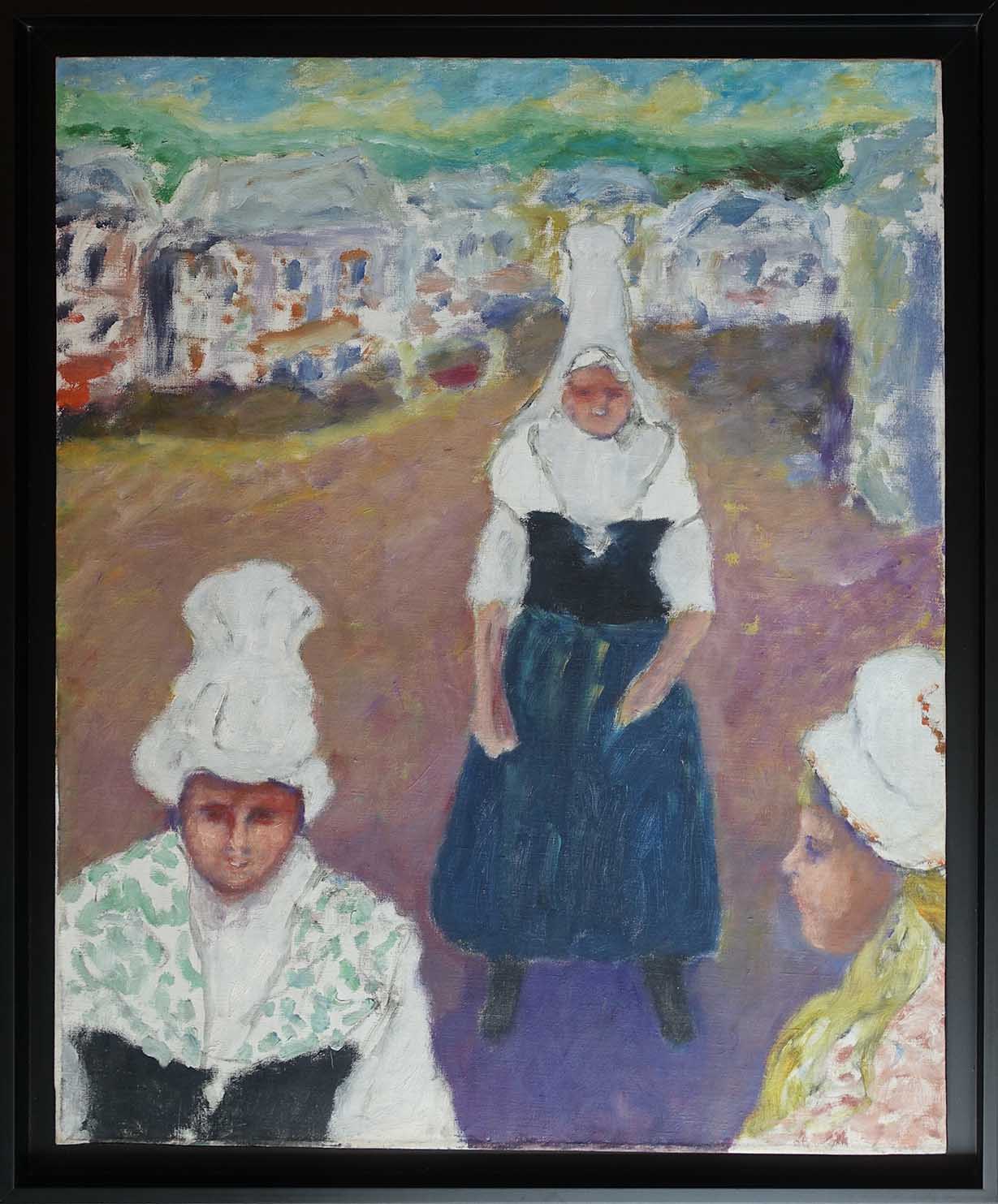 David Azuz. Les Bretonnes. Achat huile sur toile. Achat tableau. Bretagne