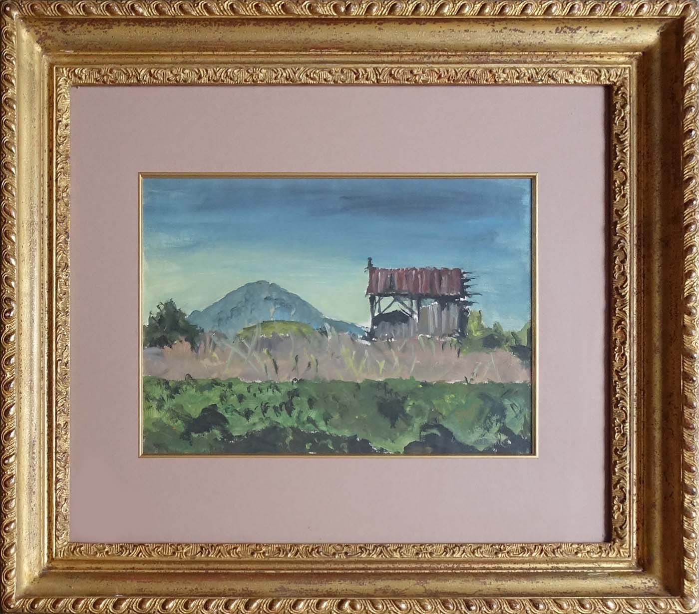 Dimitri Bouchène. Grange à Albano. Achat art, achat tableau, Ecole de Paris, décoration
