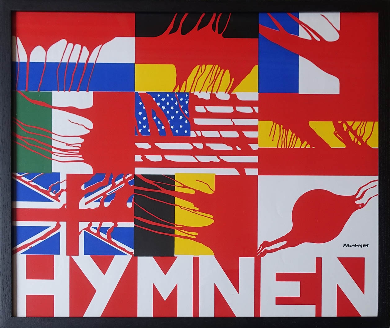 Gérard Fromanger. Hymnen. Affiche sérigraphique. Achat tableau, achat art, achat affiche, achat décoration