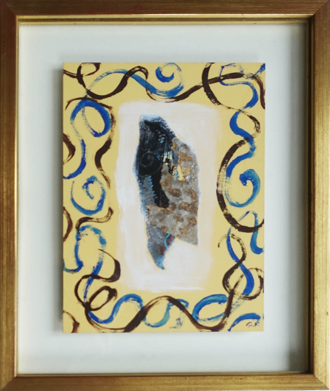 Gisèle Prassinos. Collage. Achat art, tableau, décoration