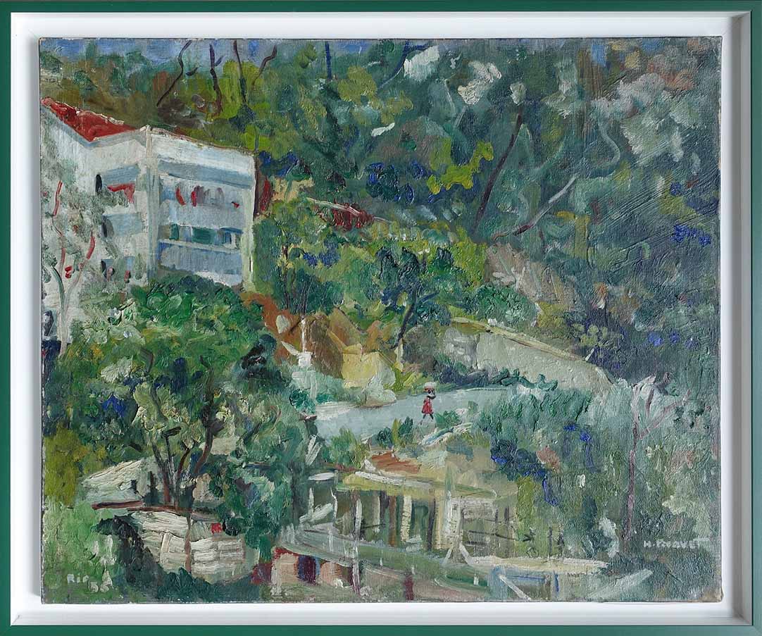 H. Picavet. Femme noire à Rio, achat tableau, achat tableau Rio, achat art, achat décoration