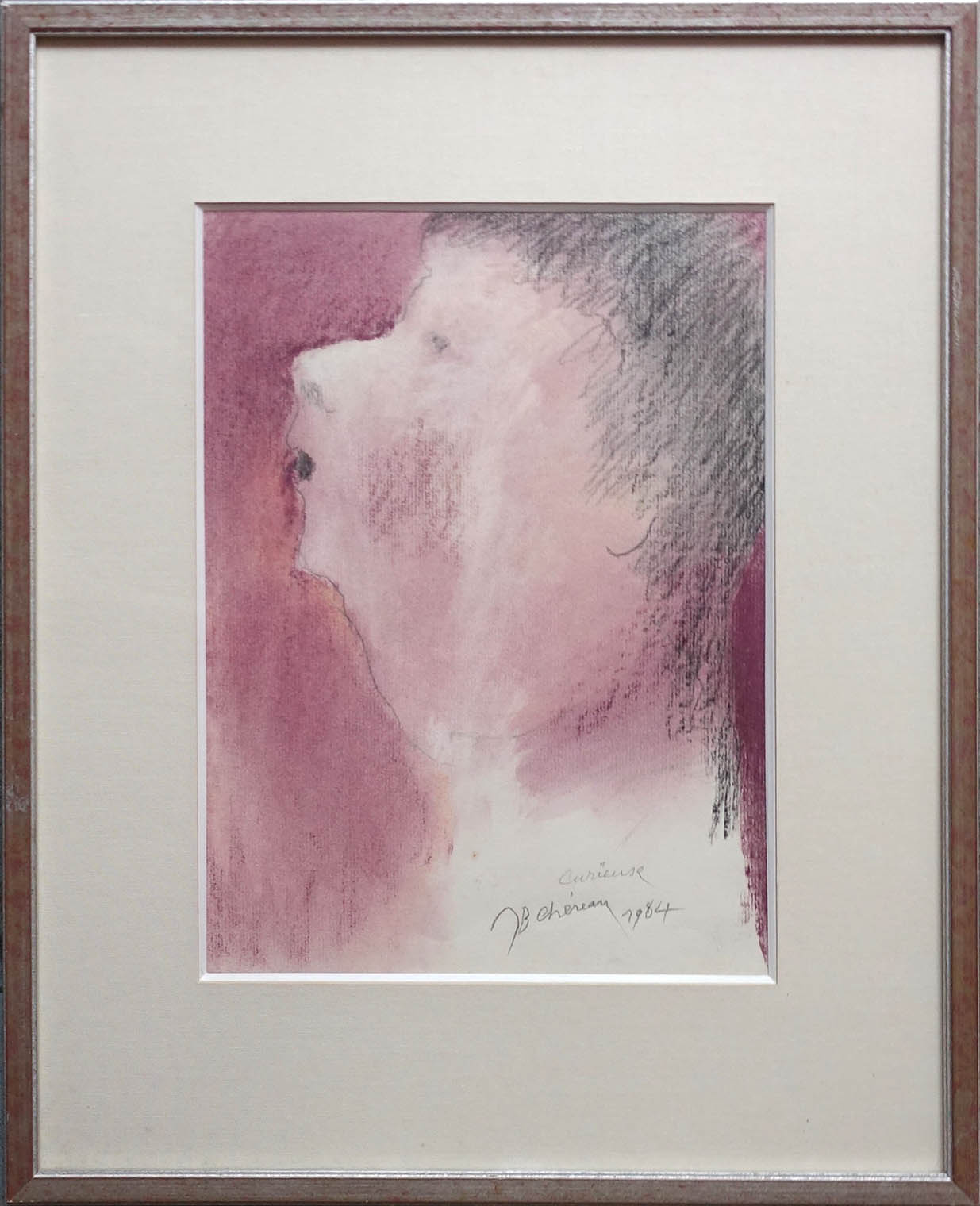 Jean-Baptiste Chéreau. Timide. Pastel. Achat art. Achat décoration. 