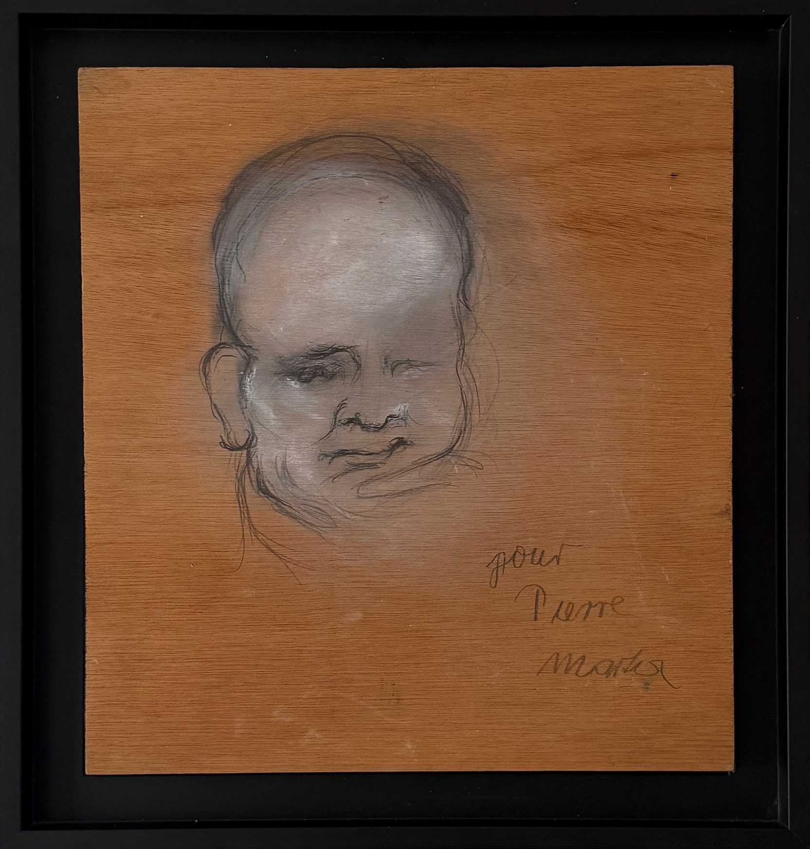 Martha Kuhn-Weber. Pierre pensif. Achat art , achat art expressionniste, achat expressionnisme allemand, 