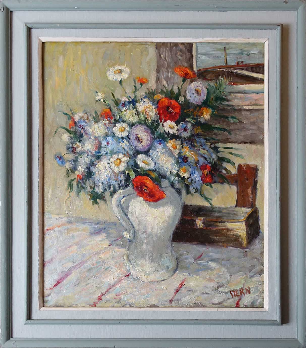 José Joseph Stern. Fleurs des Champs. Achat art, achat tableau, résistance passive.