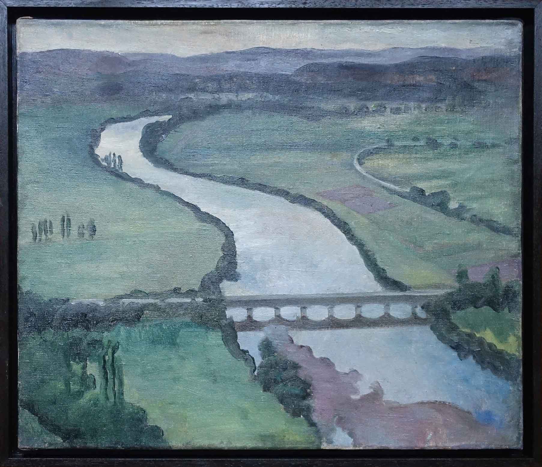 André Vigneau. Rivière en Dordogne. Années Trente. Achat art, décoration, achat tableau
