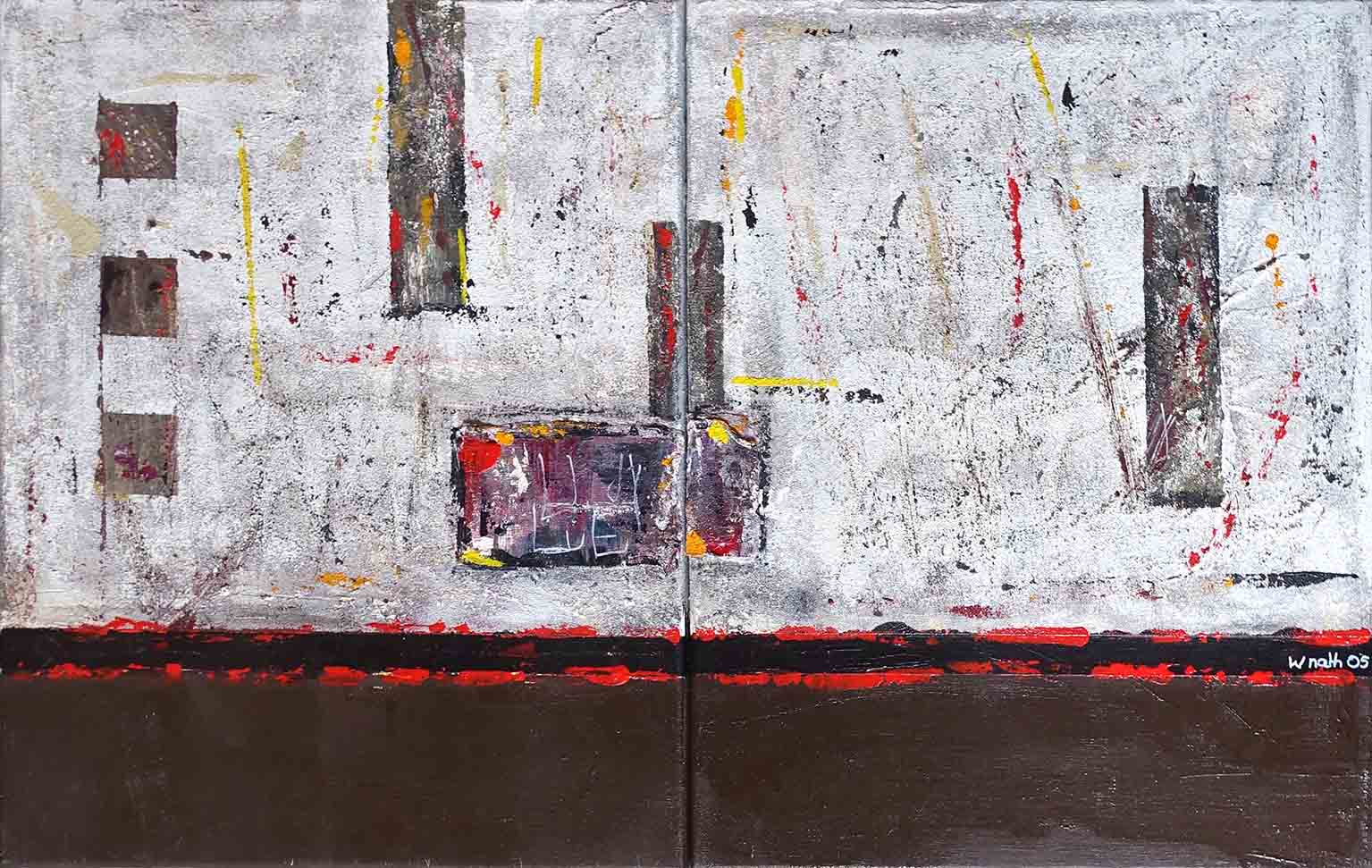 W. Nath. Dyptique. Achat art contemporain, achat tableau, achat art pour décoration
