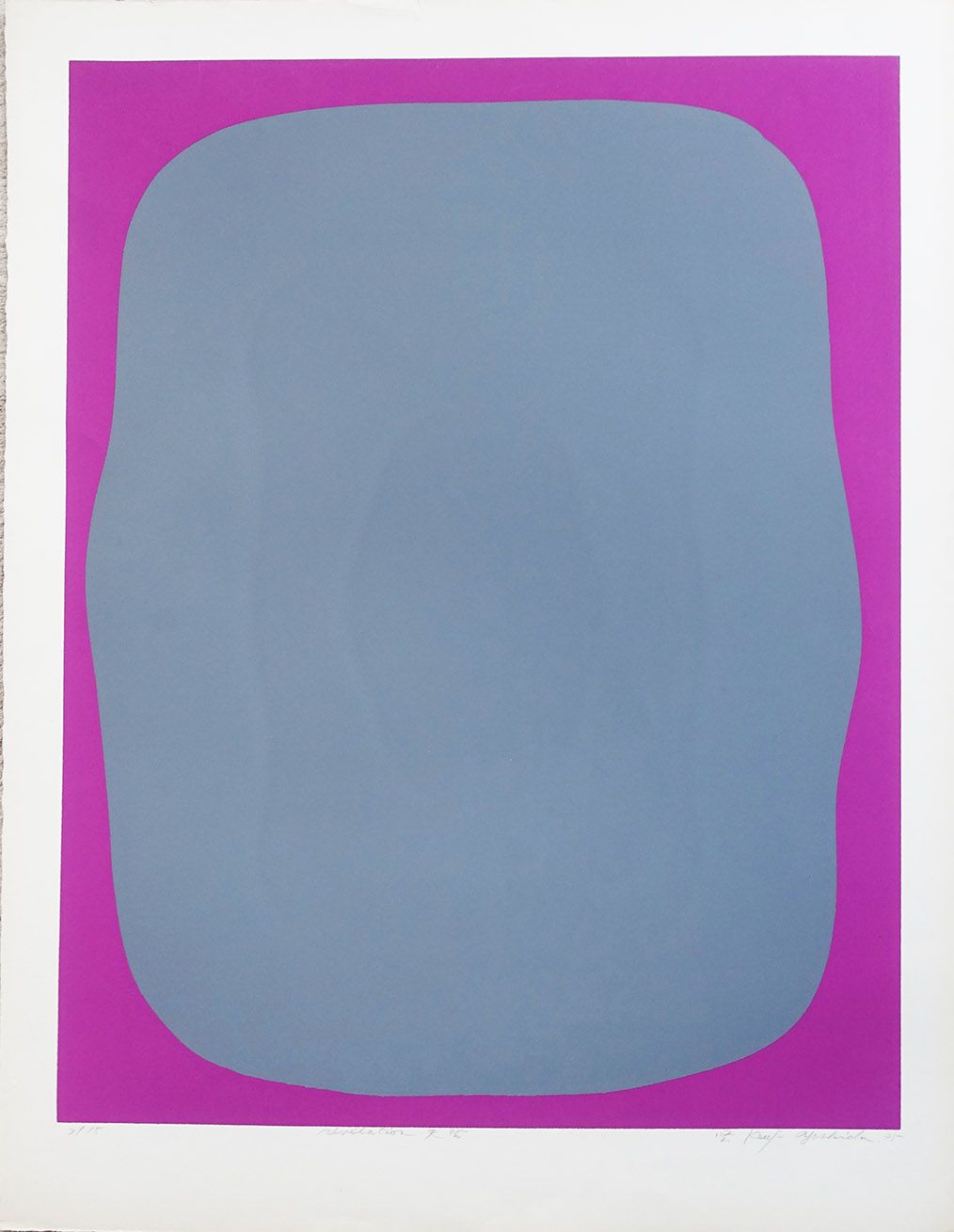 Révélation. Kenji Yoshida. Sérigraphie