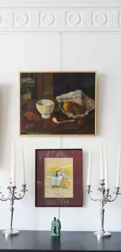 Charles Hoffman. Nature morte à la pipe. Achat peinture art décoration