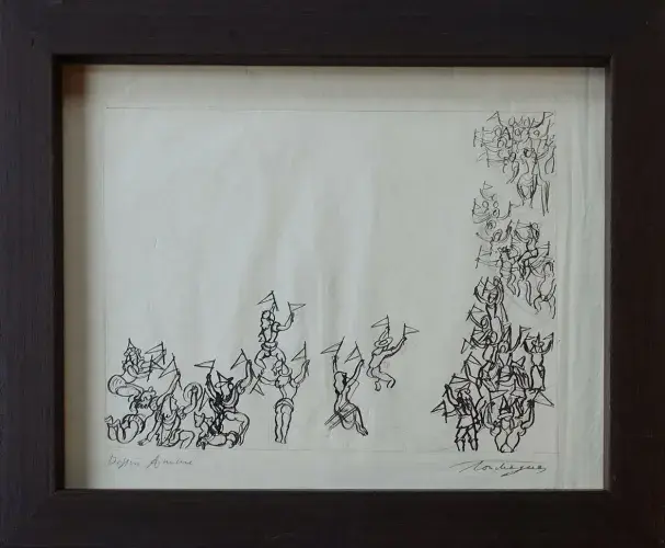 Louis Touchagues. Dessin animé. Achat art. Achat décoration. Achat dessin