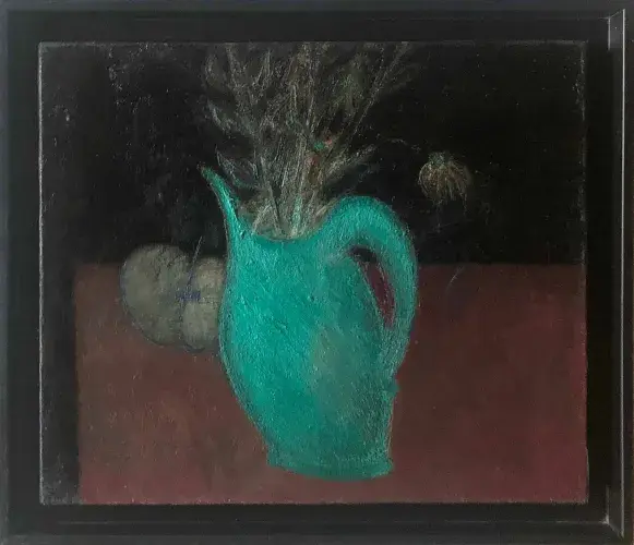 Alex Berdal. Le pichet vert. Huile sur toile. Achat art moderne, Achat tableau