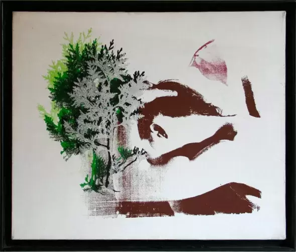 achat tableau serigraphie décoration Arbre multiple au visage de dick higgins