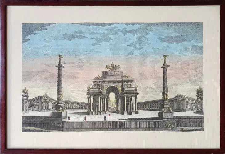 arc de triomphe de Constantin vue d'optique cadeau achat  tableau décoration