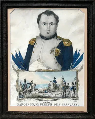 achat tableau peinture AUSTERLITZ. Napoléon Empereur des Français.