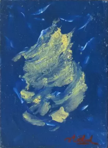 Huile-Acrylique-STOEBEL Edgar-Abstraction 1. Achat tableau Figurasynthèses.