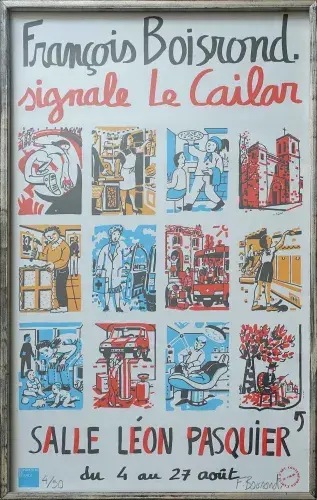 d'après François Boisrond signale Le cailar, lithographie, achat art tableau décoration
