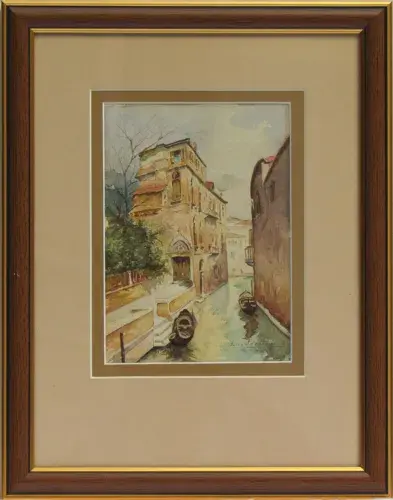 achat tableau Canal à Venise. Ecole italienne.
