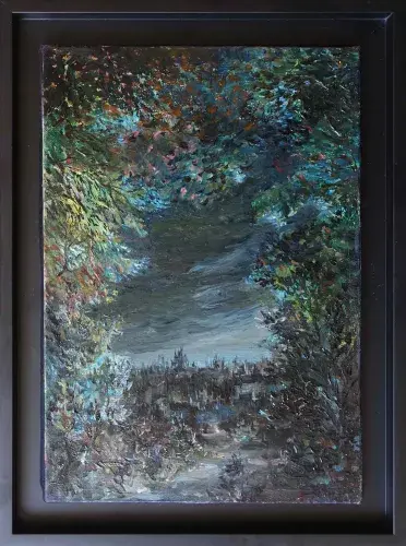 Pierre Clayette. La Ville fantastique. Achat tableau, achat art, achat décoration