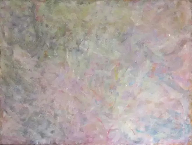 achat tableau peinture.Judaïca.Composition mauve et parme N°II de Hannah Ben Dov