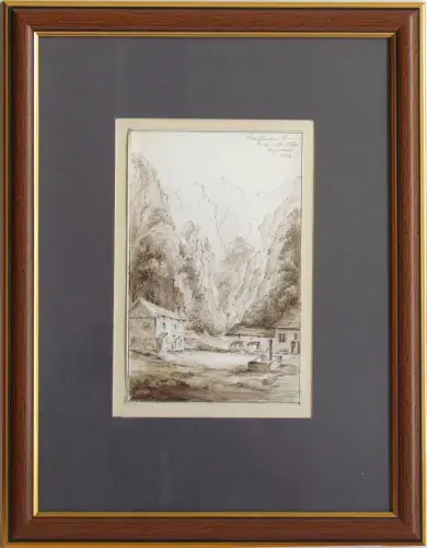 achat tableau Croquis de voyage. Auberge. de John Kelworth