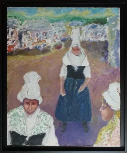 David Azuz. Les Bretonnes. Achat huile sur toile. Achat tableau. Bretagne