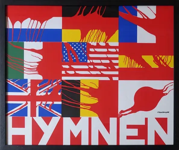 Gérard Fromanger. Hymnen. Affiche sérigraphique. Achat tableau, achat art, achat affiche, achat décoration