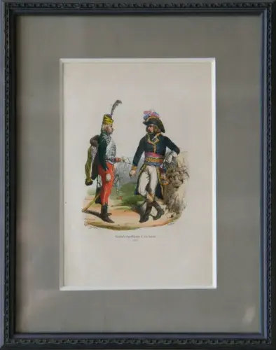 achat tableau gravure napoléon Général républicain et son guide. 1795