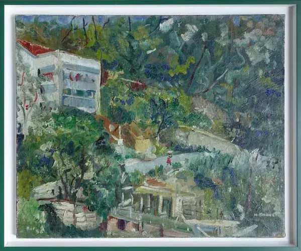 H. Picavet. Femme noire à Rio, achat tableau, achat tableau Rio, achat art, achat décoration