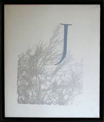achat tableau décoration sérigraphie J de dick higgins 7.7.73