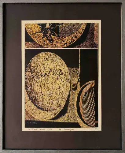 Joseph Kadar, Le Dualisme. Achat art hongrois, achat art conceptuel, achat dualisme.