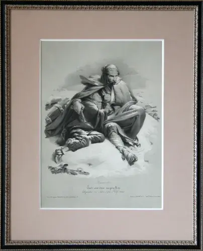 achat tableau peinture La retraite de Russie de Bernard Romain Julien
