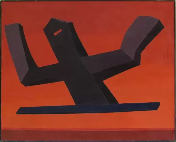 Huile sur toile L’orateur d'Andrée Pollier Achat tableau peinture