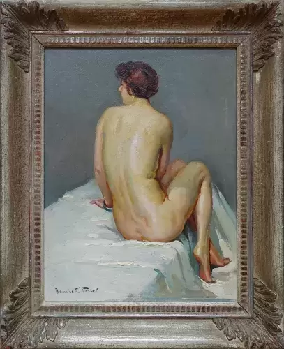 Nu de dos Maurice F. Perrot tableau achat art moderne décoration