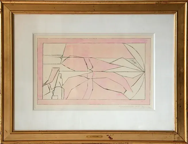 achat tableau peinture Paysage cubiste de Jacques Villon