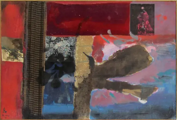 Rouge Cardinal de Robert Hanès Huile Achat tableau peinture