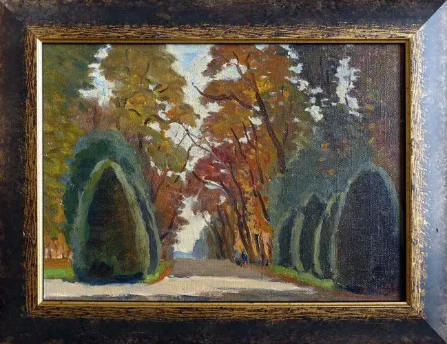 Takata jardin de rêve huile sur toile achat art moderne japonais ecole de paris