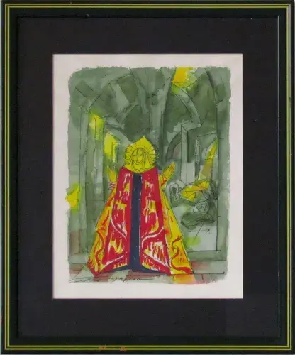 Tête d'or. La princesse et les veilleurs d'André Masson. Achat tableau décoration art moderne