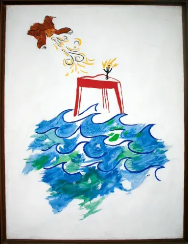 achat tableau décoration the west wind's piano de ken friedman