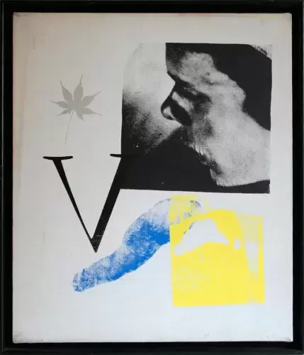 achat tableau serigraphie  v ou 7.7.73 de dick higgins décoration