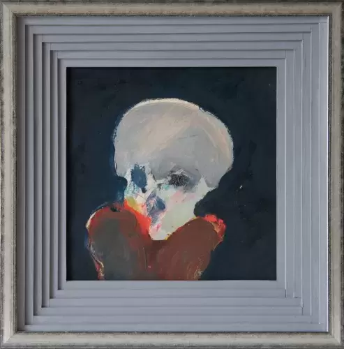 achat tableau peinture vanité Memento mori Crâne  de Jesse A. Fernandez