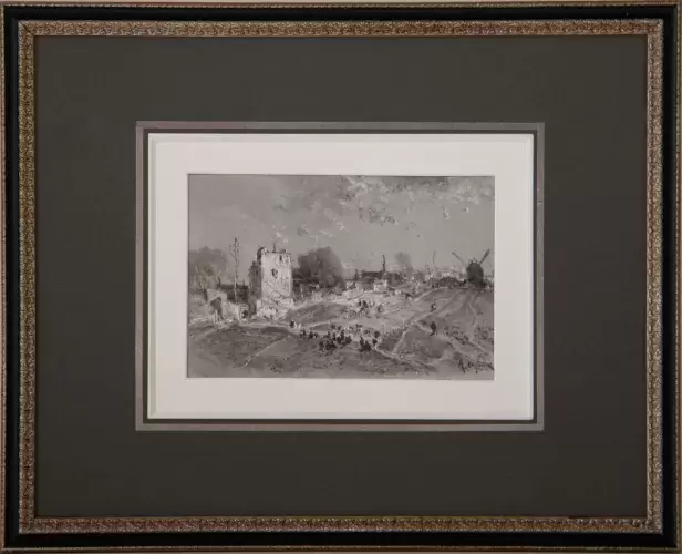 achat tableau peinture décoration Vignes Montmartre d'Alexandre Defaux