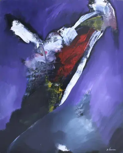 Tableau achat art décoration Bruno Lemoine vol de nuit acrylique
