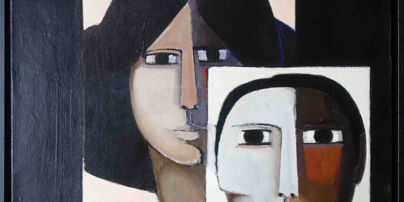 Antonio Guansé. Double portrait. 1977.
