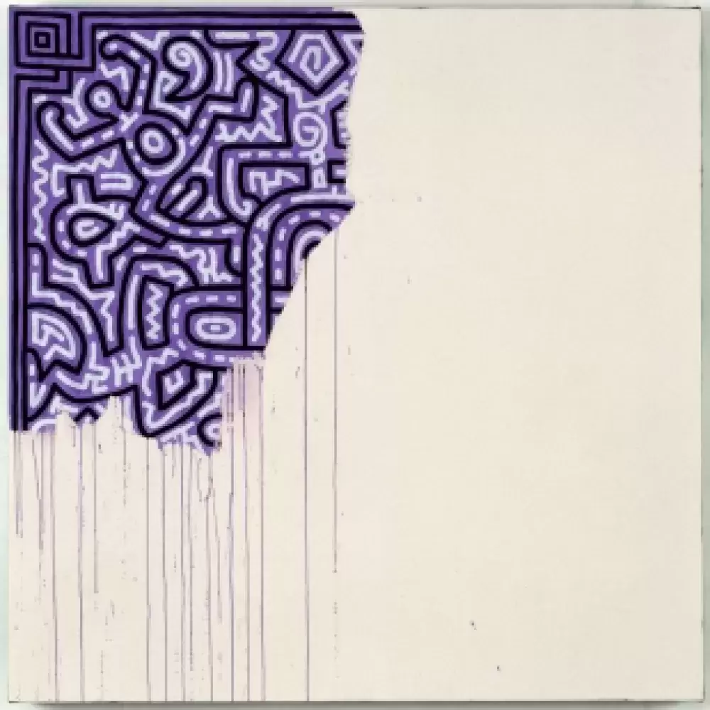  Keith Haring, Peinture inachevée.