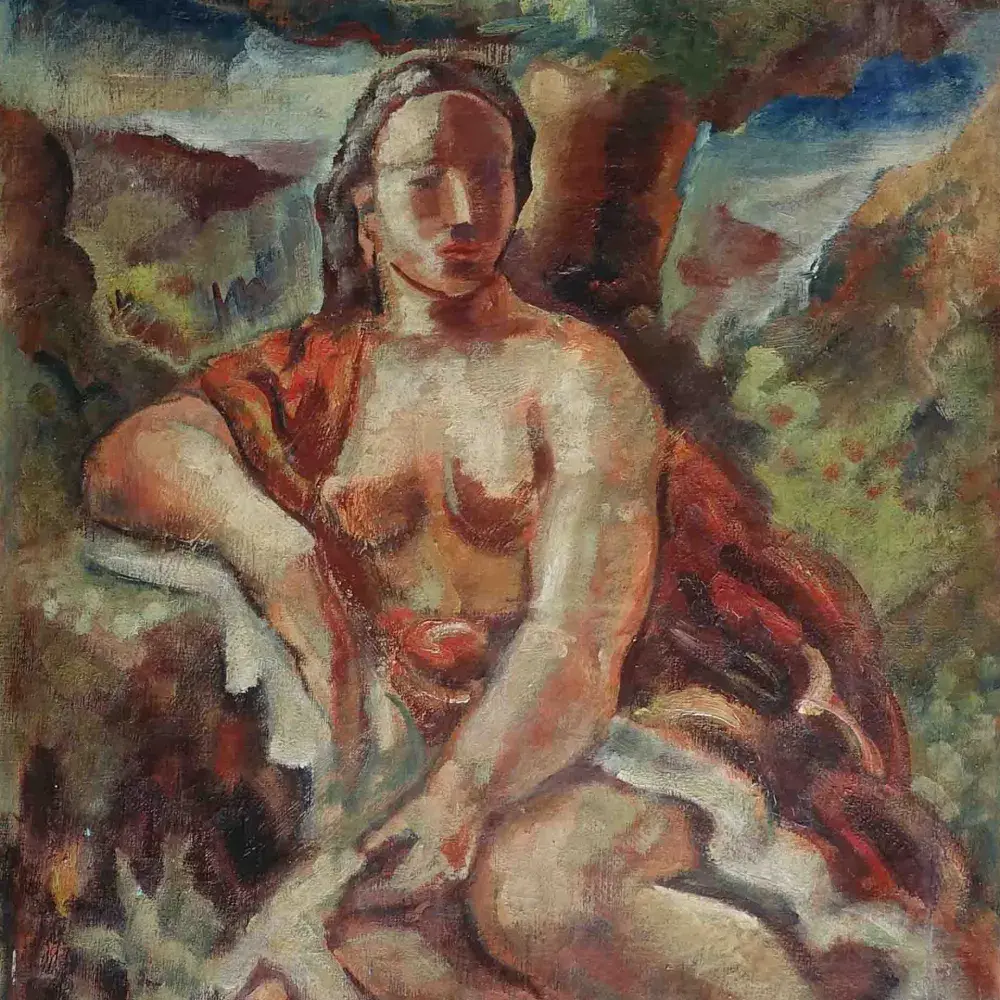 Jean-François Thomas. Nu. Huile sur toile. Achat art, Achat art modeerne