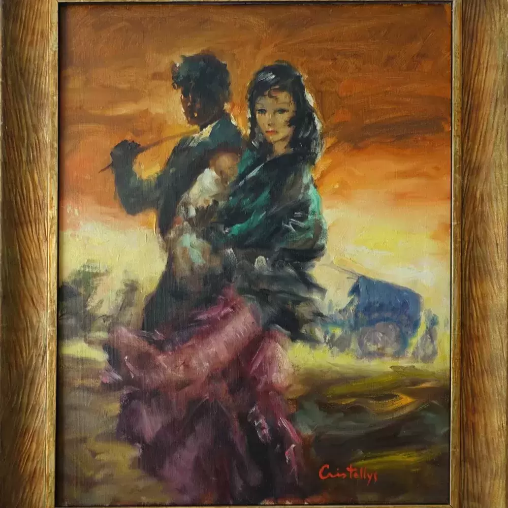 Famille gitane. Vicente Christellys. Acahat art décoration
