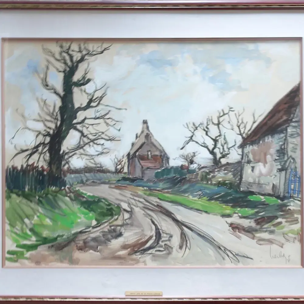 Ferme à Grisy. Fernand Herbo. Achat art, achat tableau, décoration